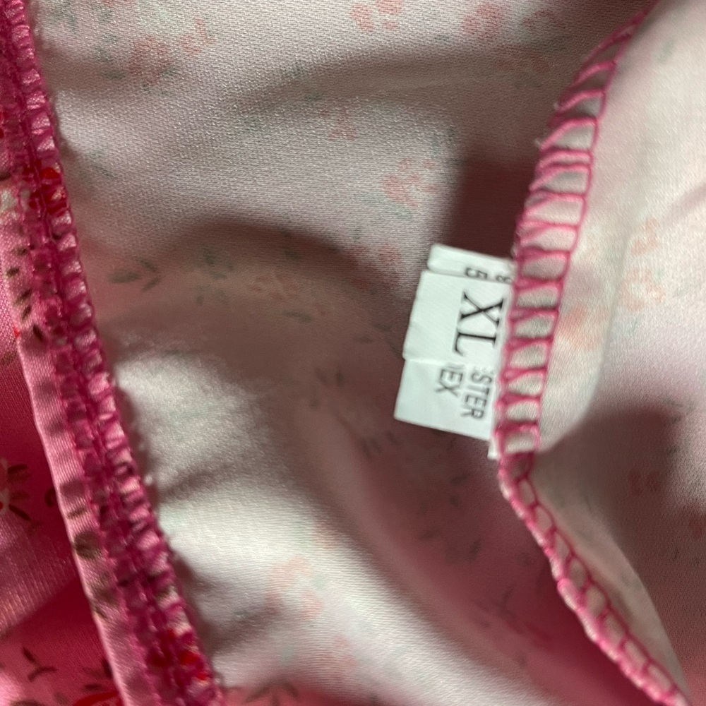 Strapless Pink Floral Dress - Picture 5 of 5